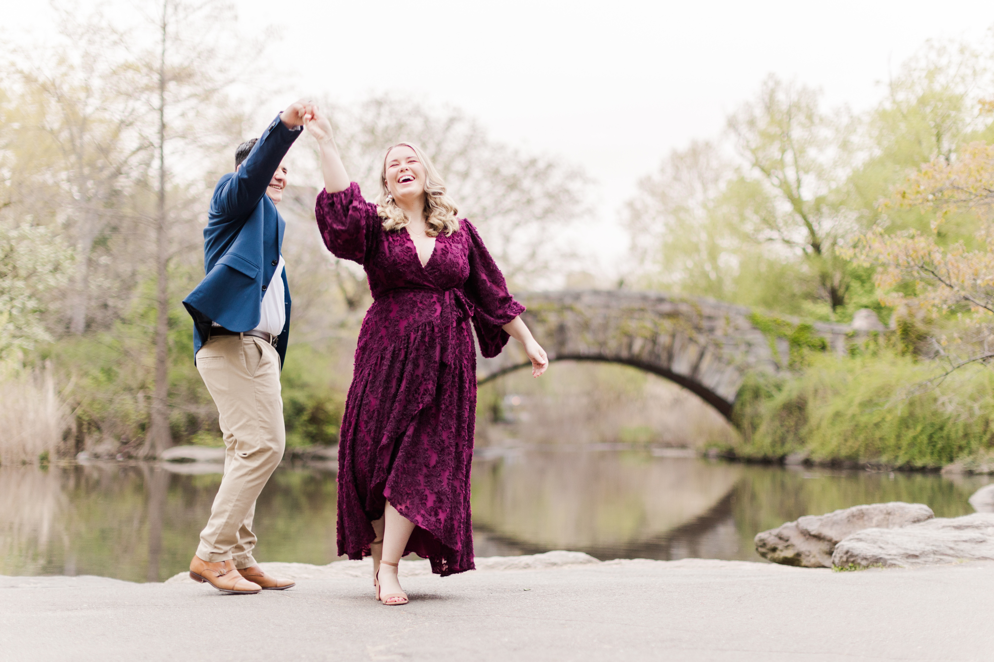 Sentimental Engagement Pictures in Central Park