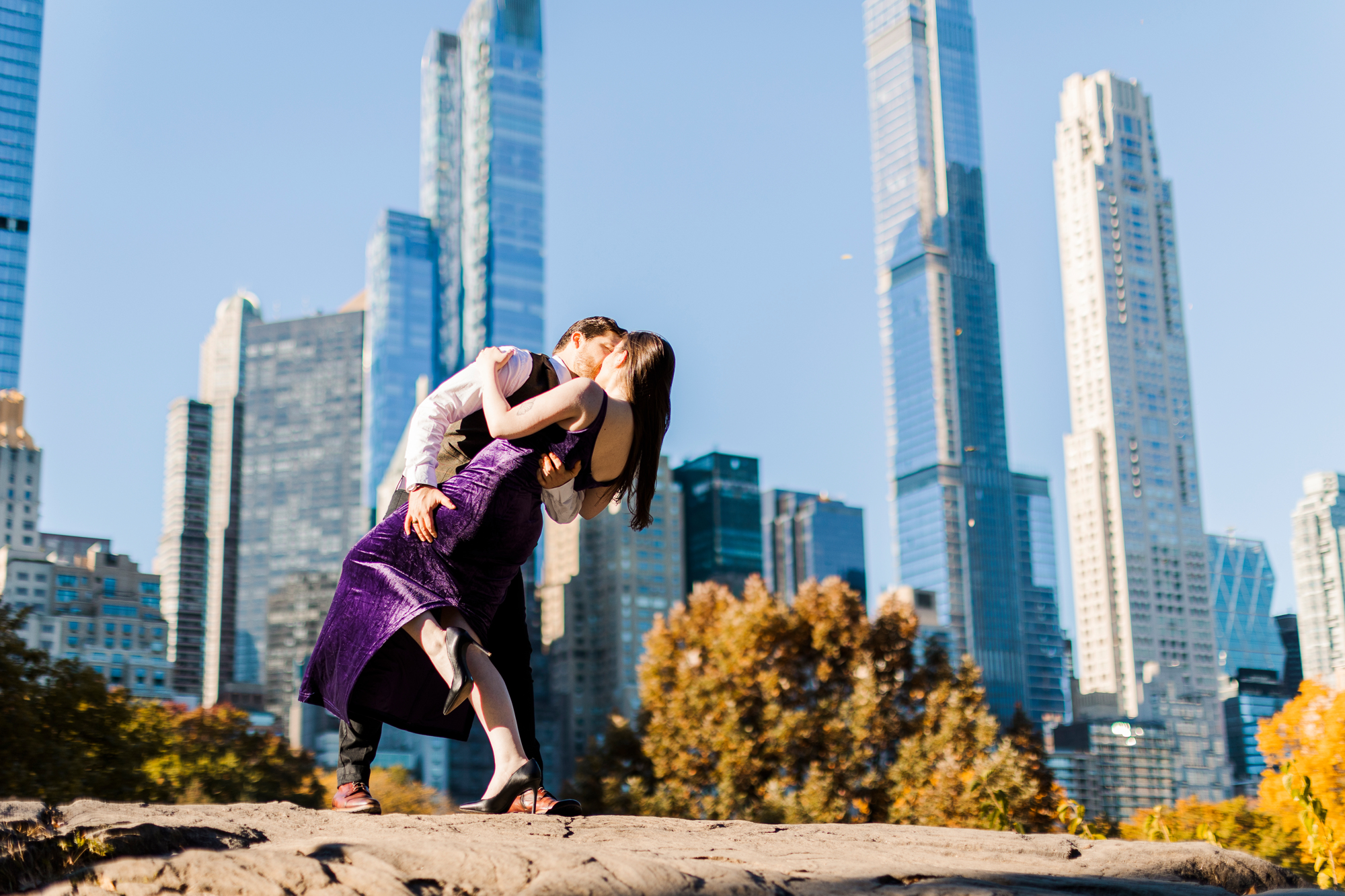 Whimsical Central Park Engagement Photography Session