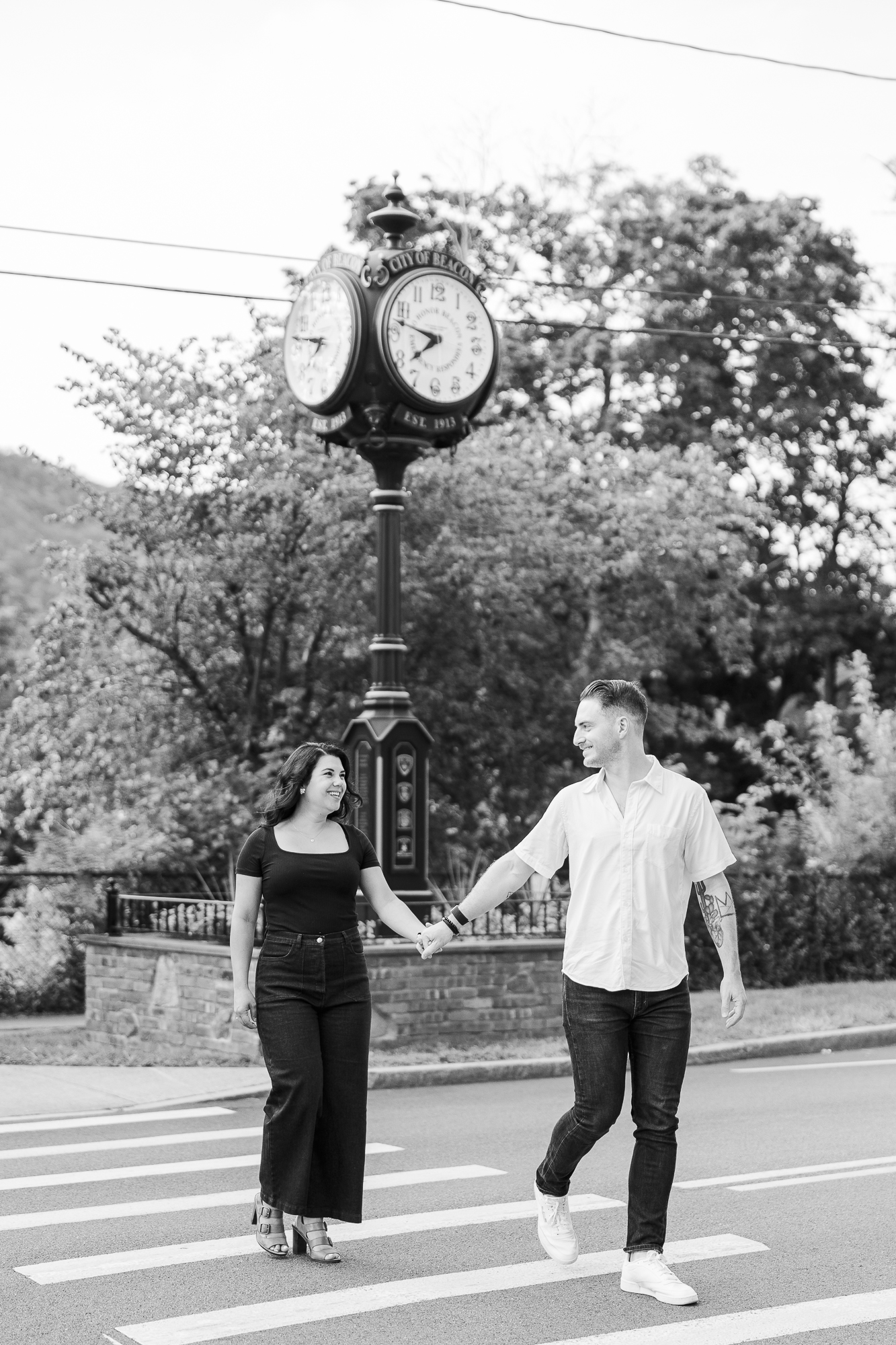 Radiant Beacon Engagement Photos in Hudson Valley