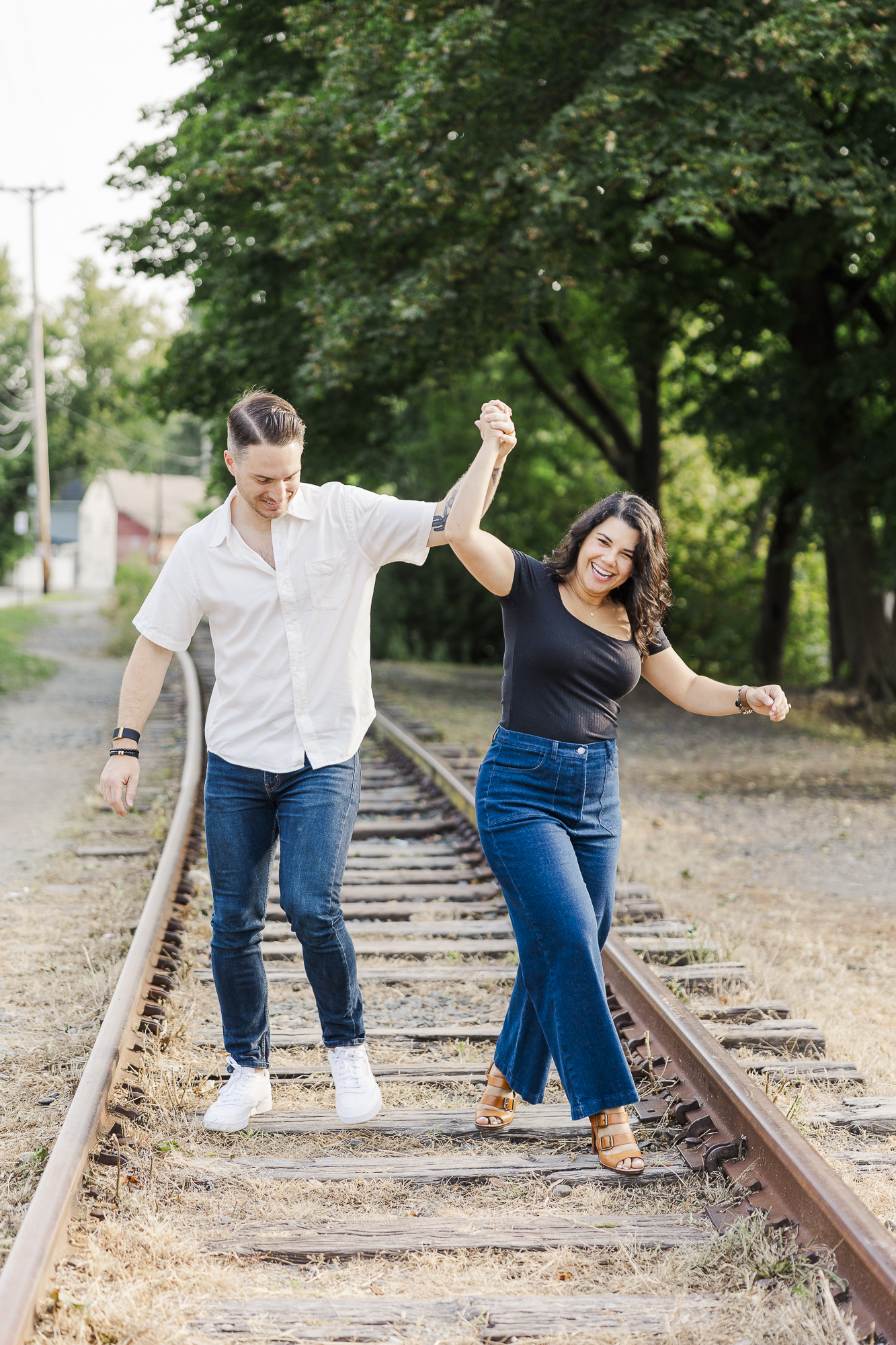 Magical Beacon Engagement Photos in Hudson Valley