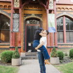 Sweet Beacon Engagement Photos in Hudson Valley