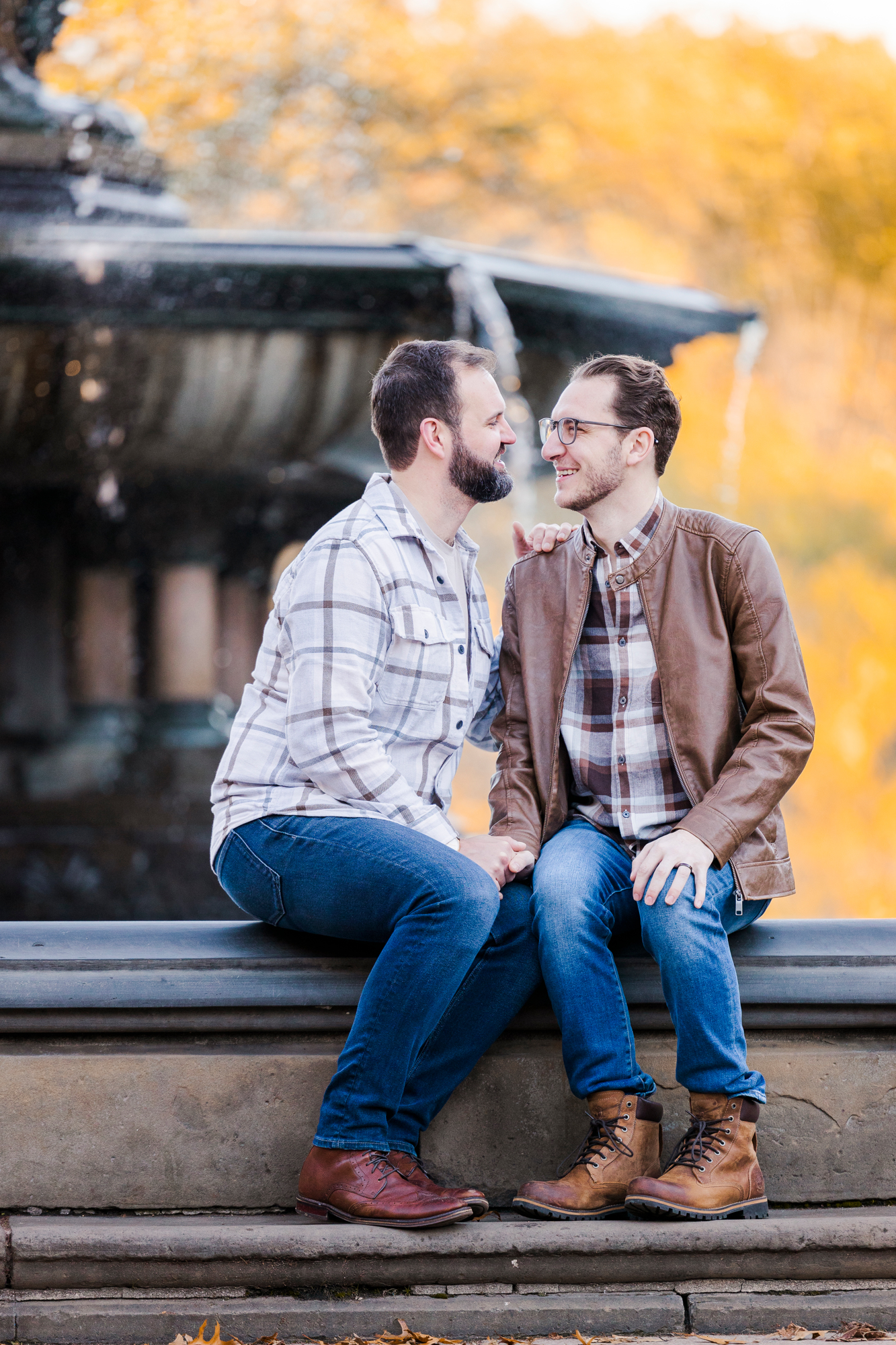 Joyful Engagement Photo Shoot in Central Park