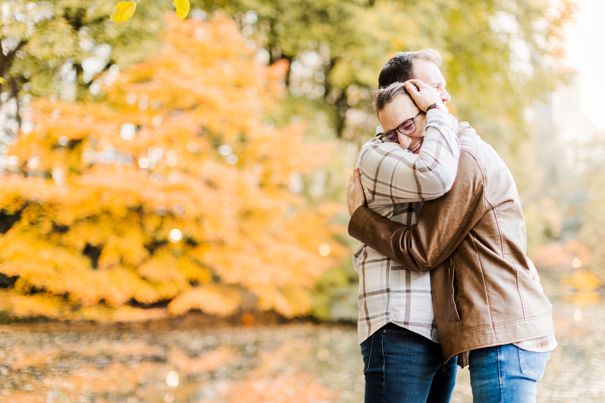 Classic Central Park Engagement Photo Shoot in Fall