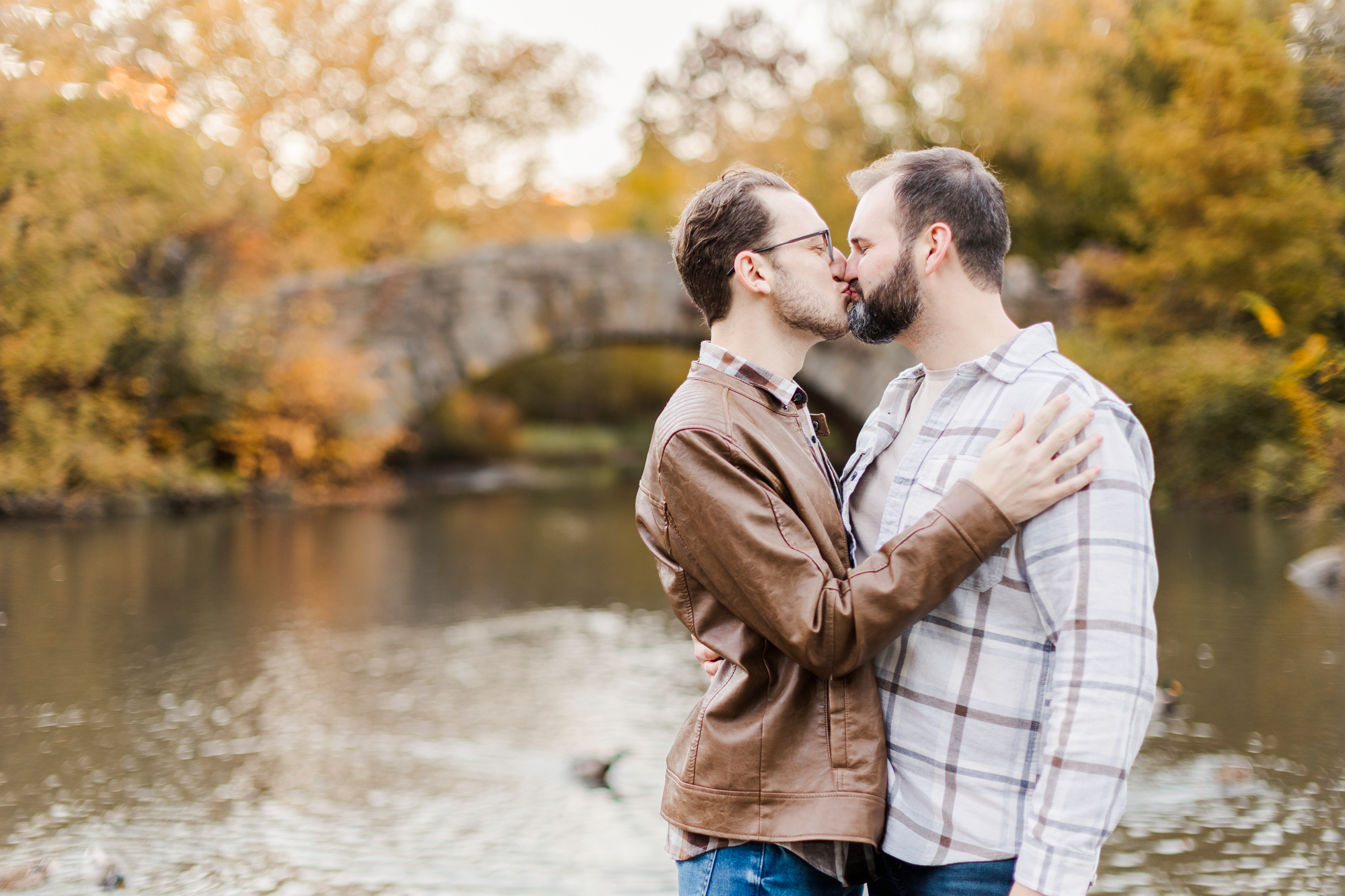 Sweet Central Park Engagement Photo Shoot in Fall