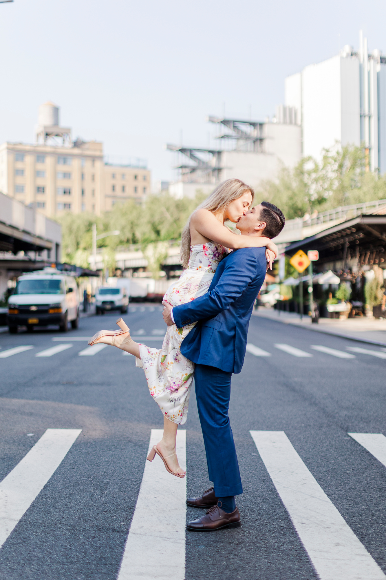 Candid High Line Engagement Photography