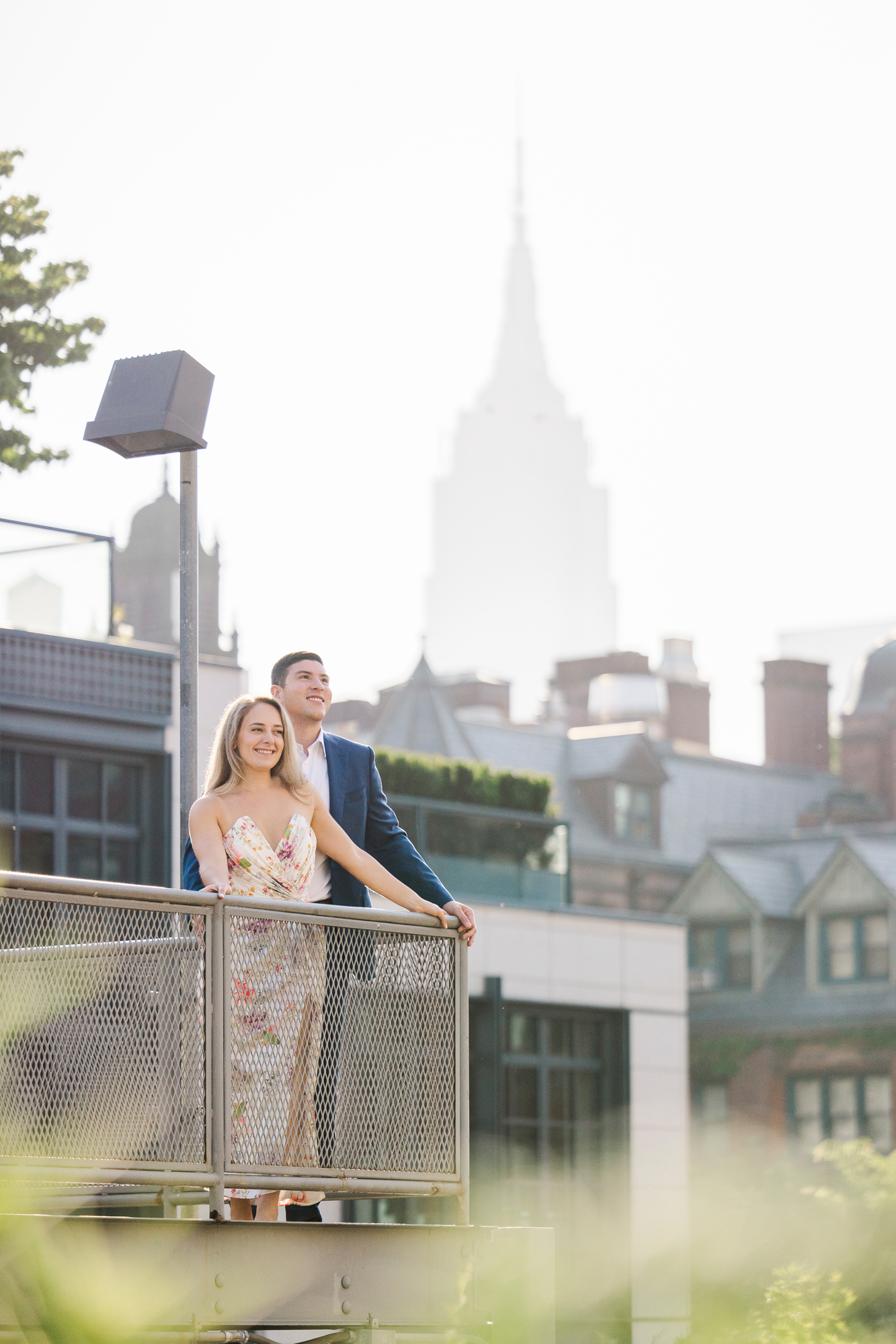 Joyful High Line Engagement Photography