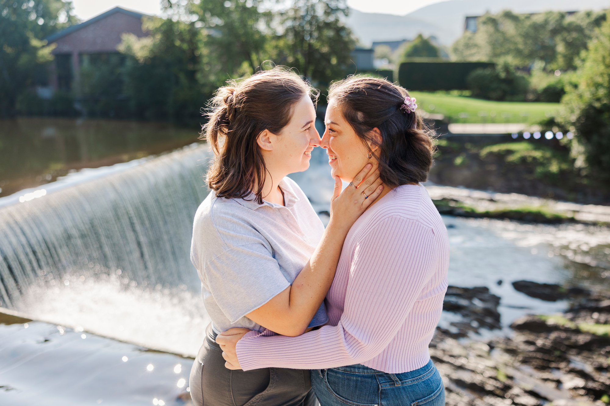 Bright Roundhouse engagement photos