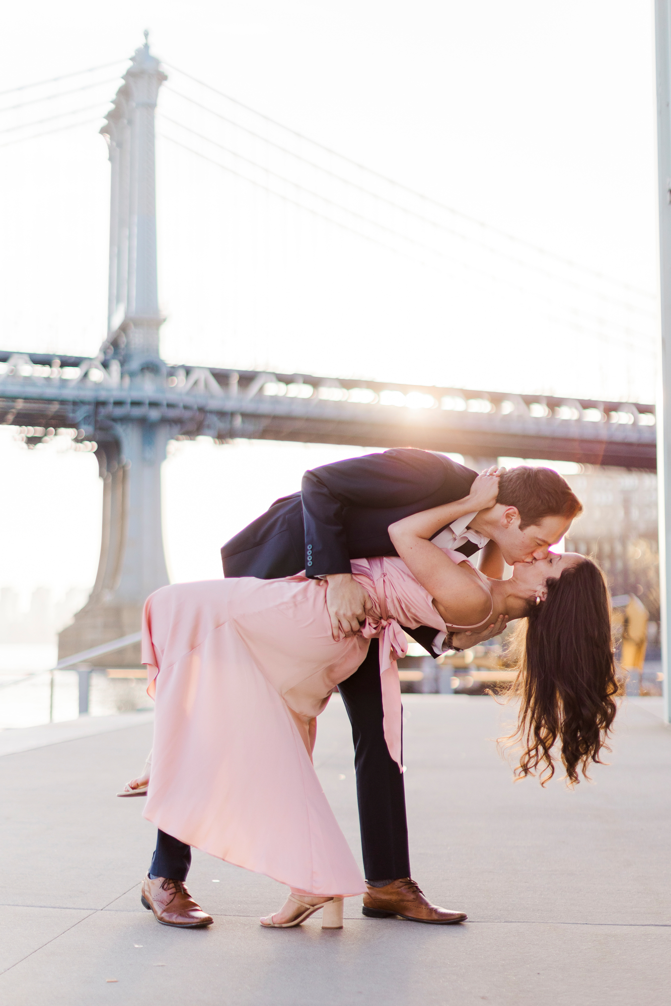 Intimate Engagement Shoot in DUMBO