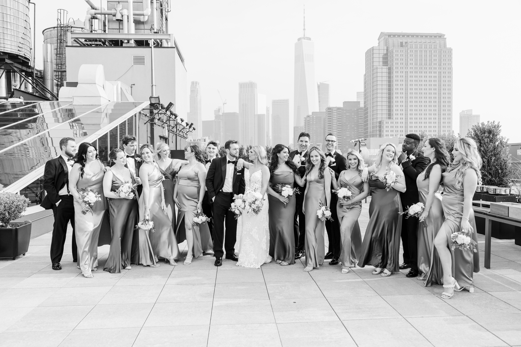 Lively Wedding at Tribeca Rooftop Photo Gallery