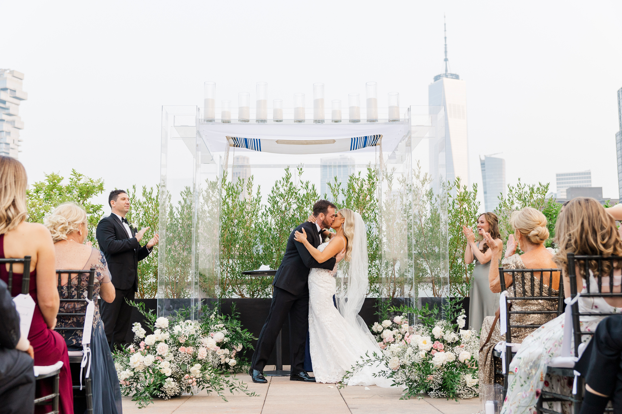 Joyous Wedding at Tribeca Rooftop Photo Gallery