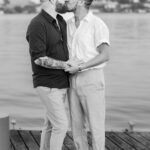 Awesome long dock park engagement photos