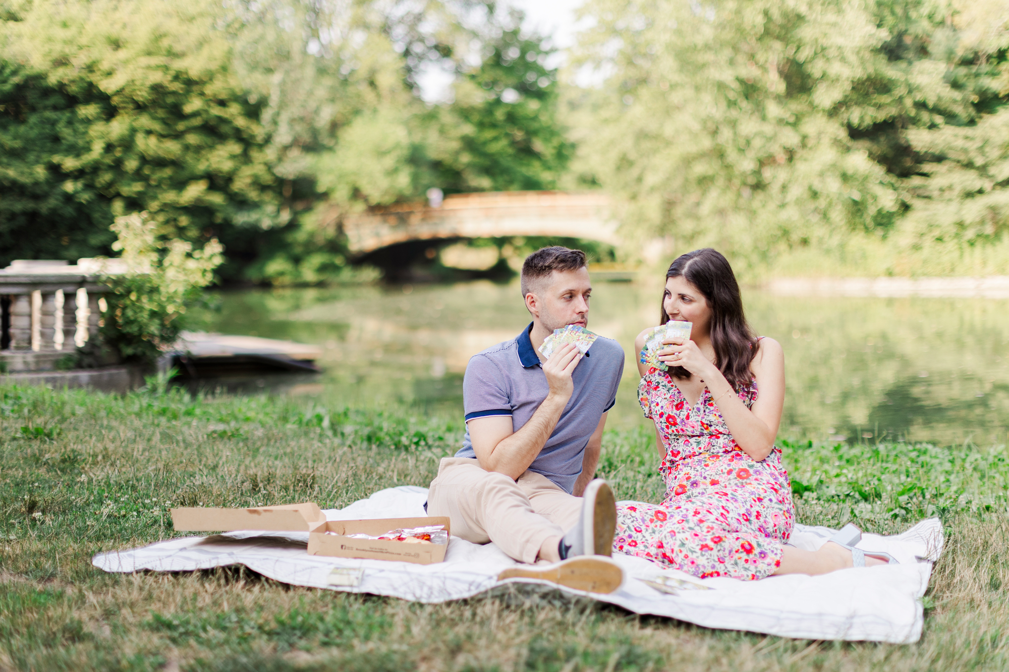 Awesome engagement session in Prospect Park
