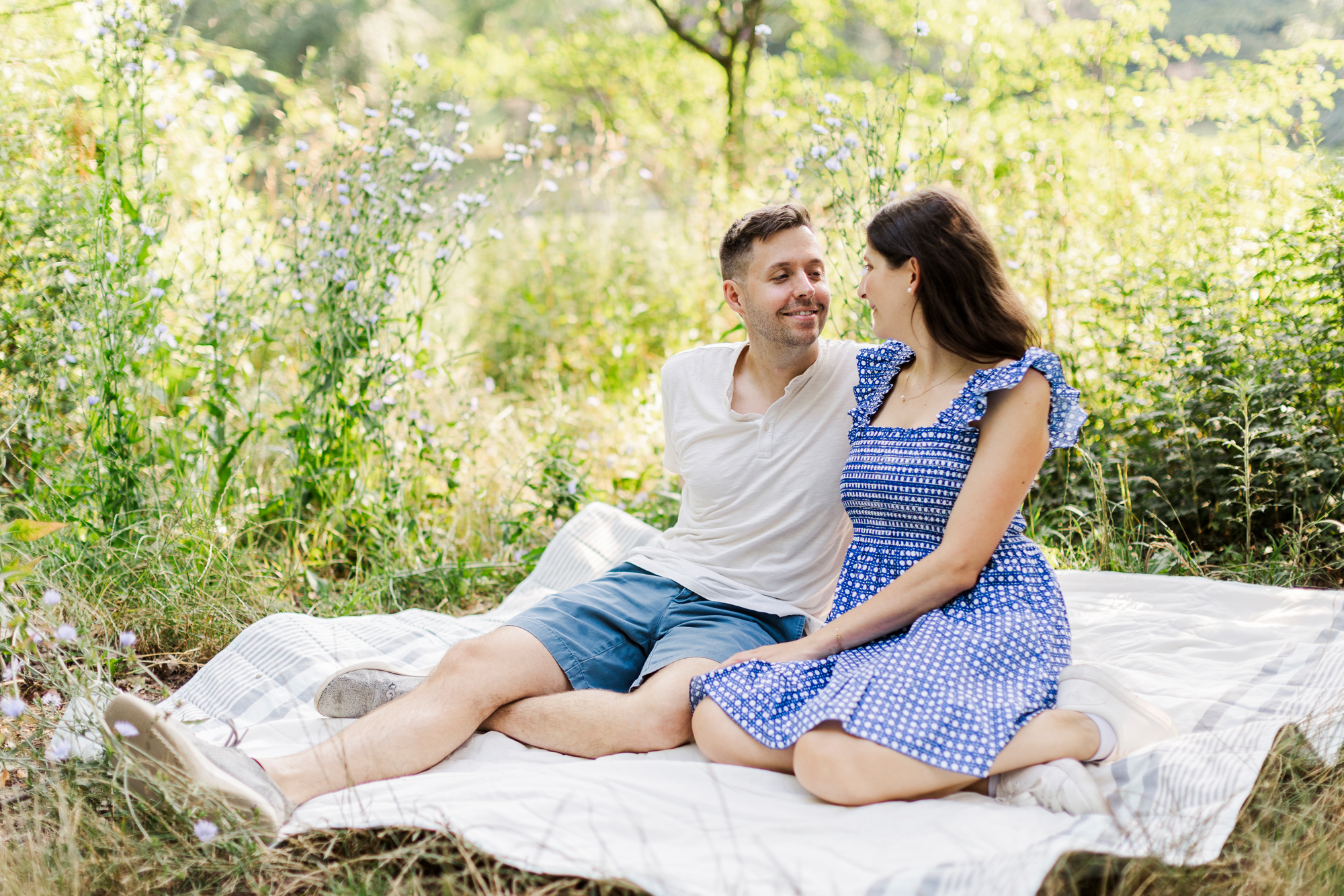 Fun engagement session in Prospect Park