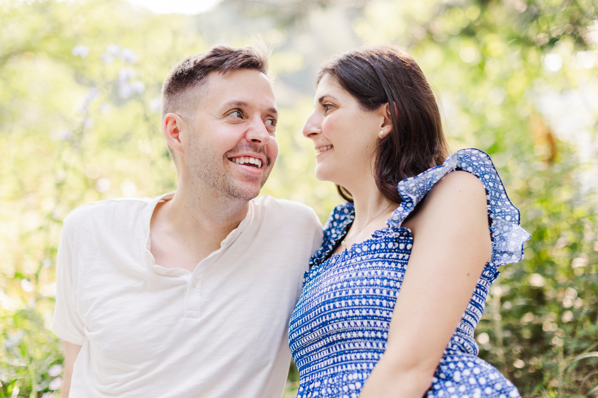 Candid engagement session in Prospect Park
