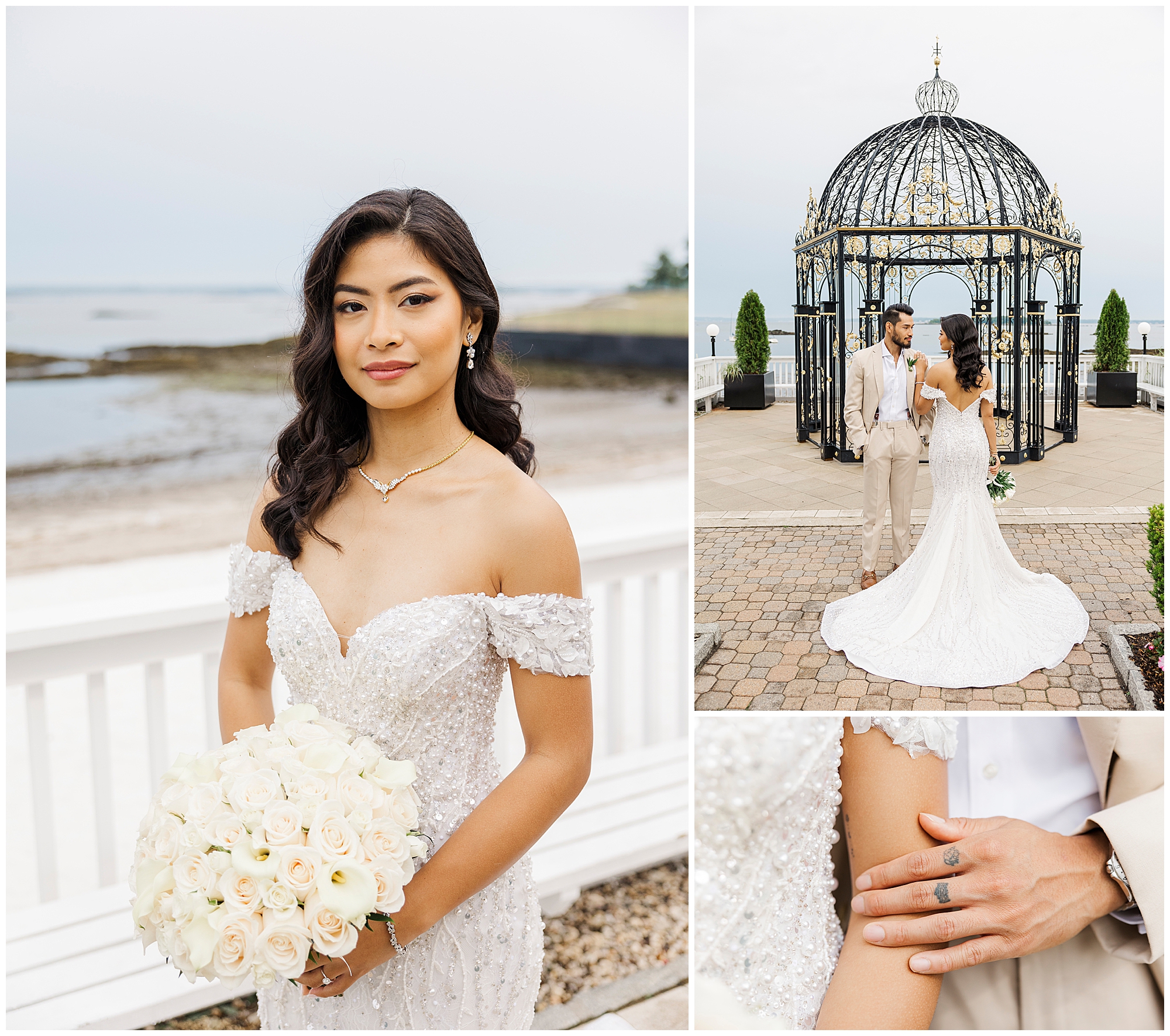 whimsical surf club on the sound wedding