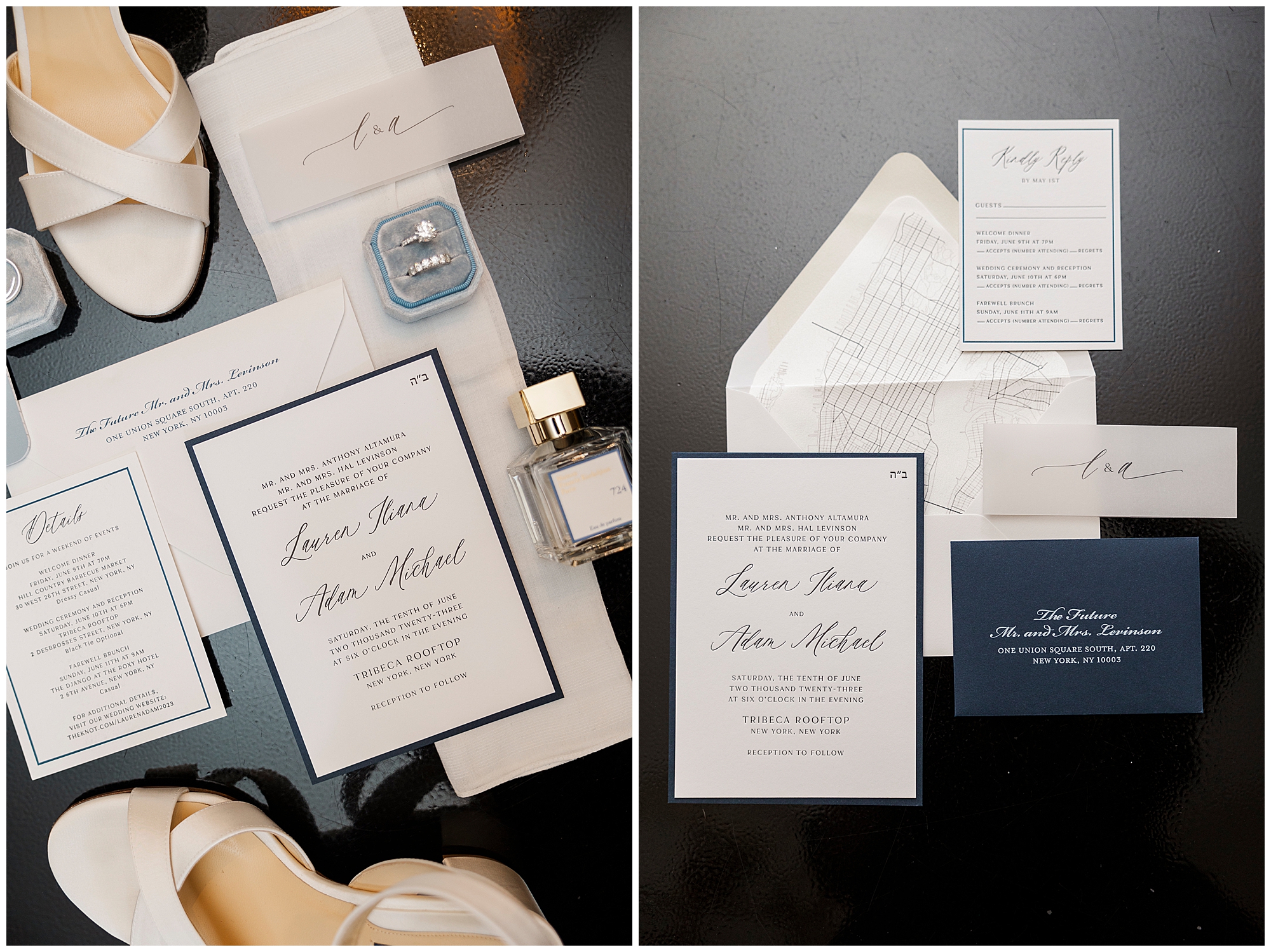 chic tribeca rooftop wedding in new york