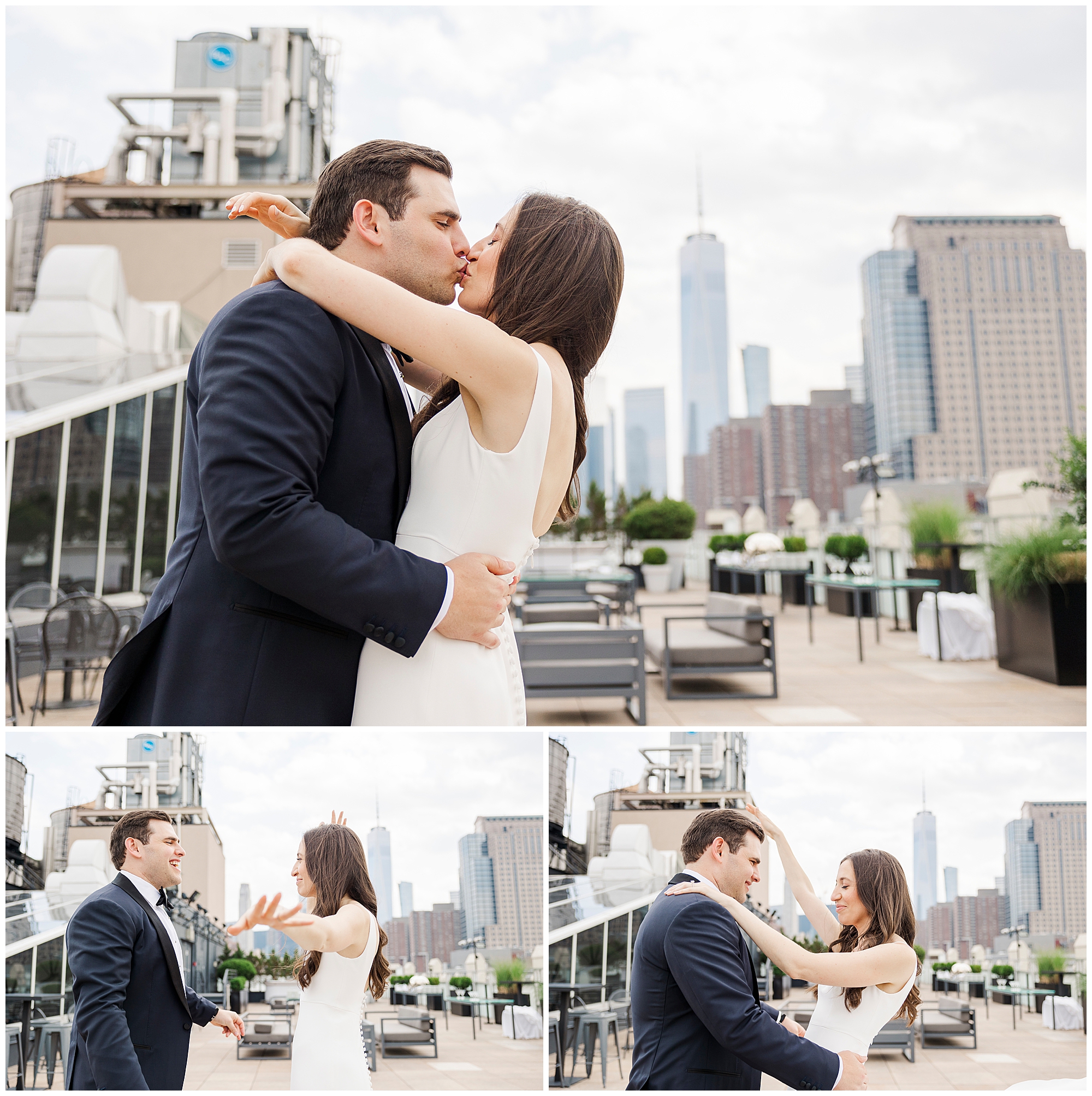 joyous tribeca rooftop wedding in new york