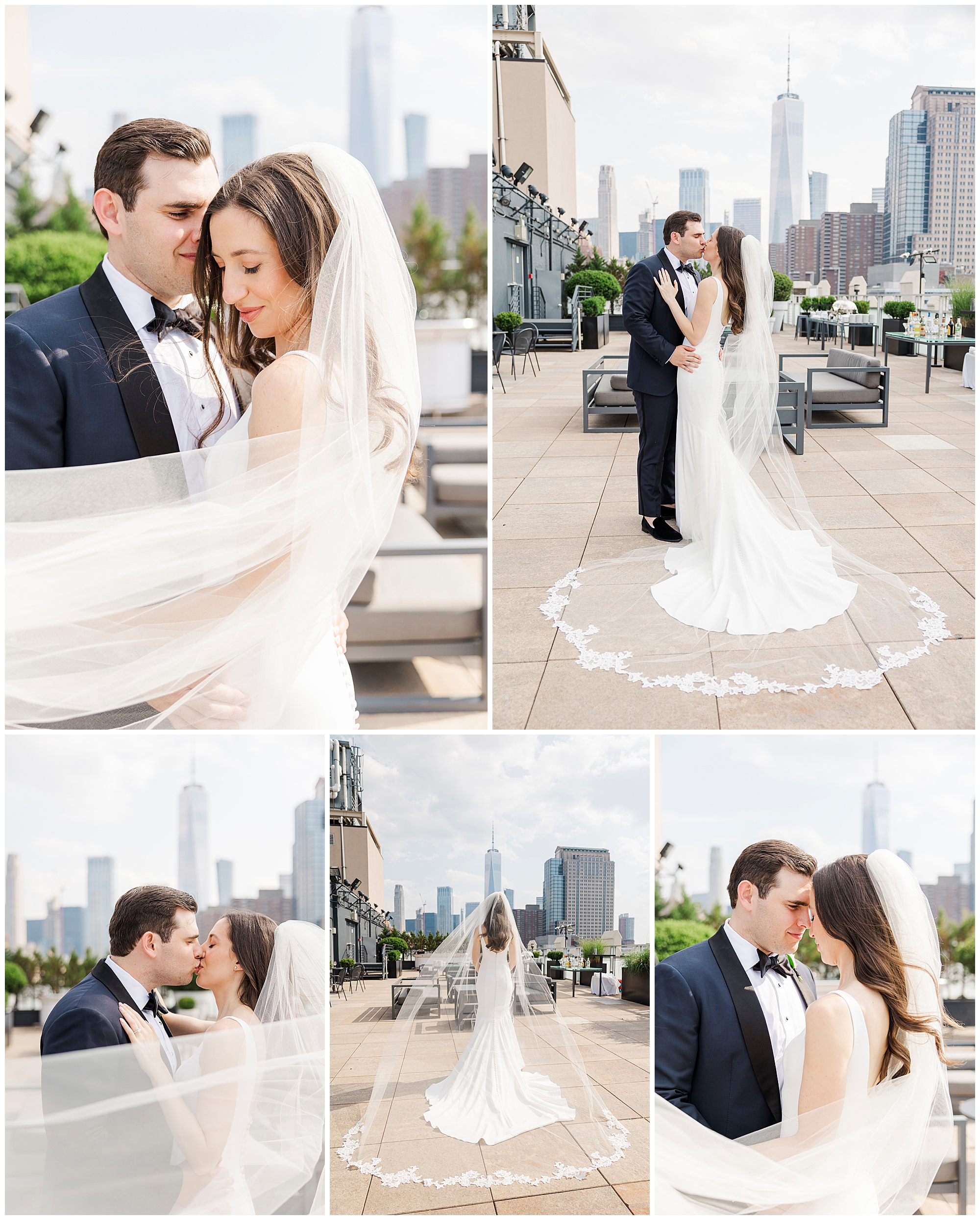 whimsical tribeca rooftop wedding in new york