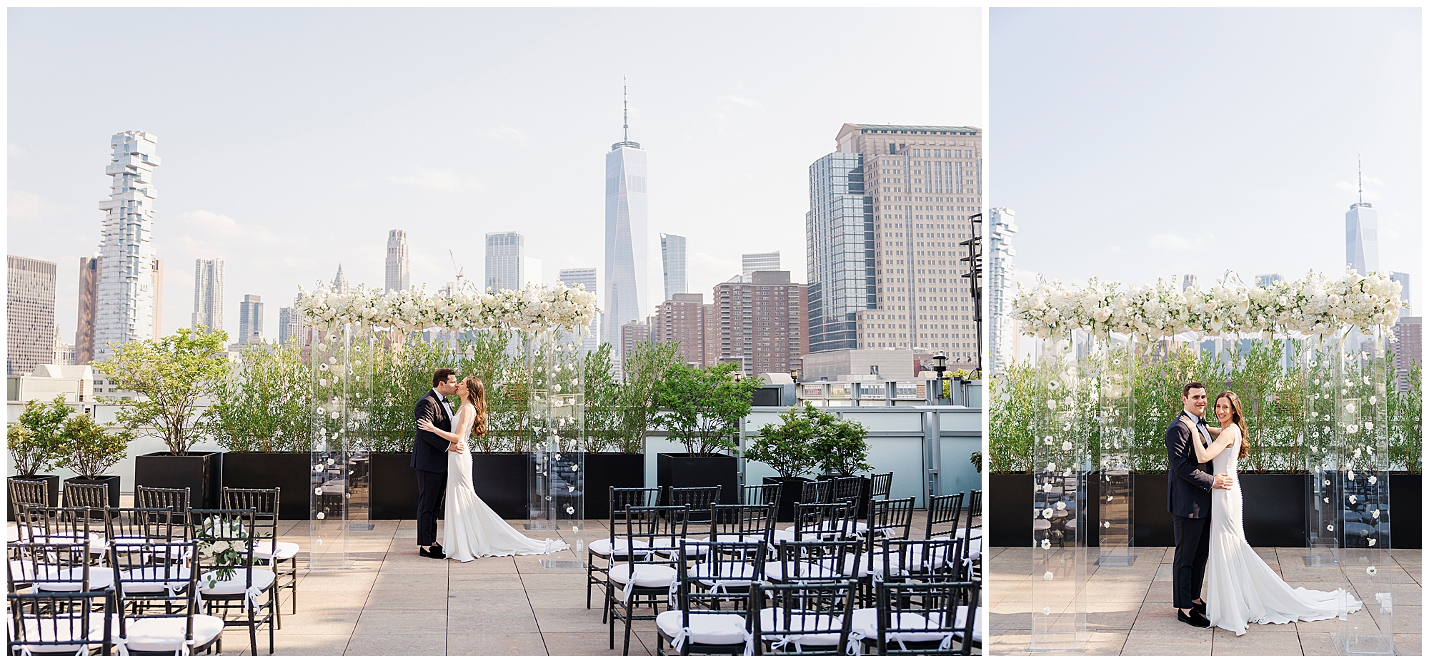 charming tribeca rooftop wedding in new york