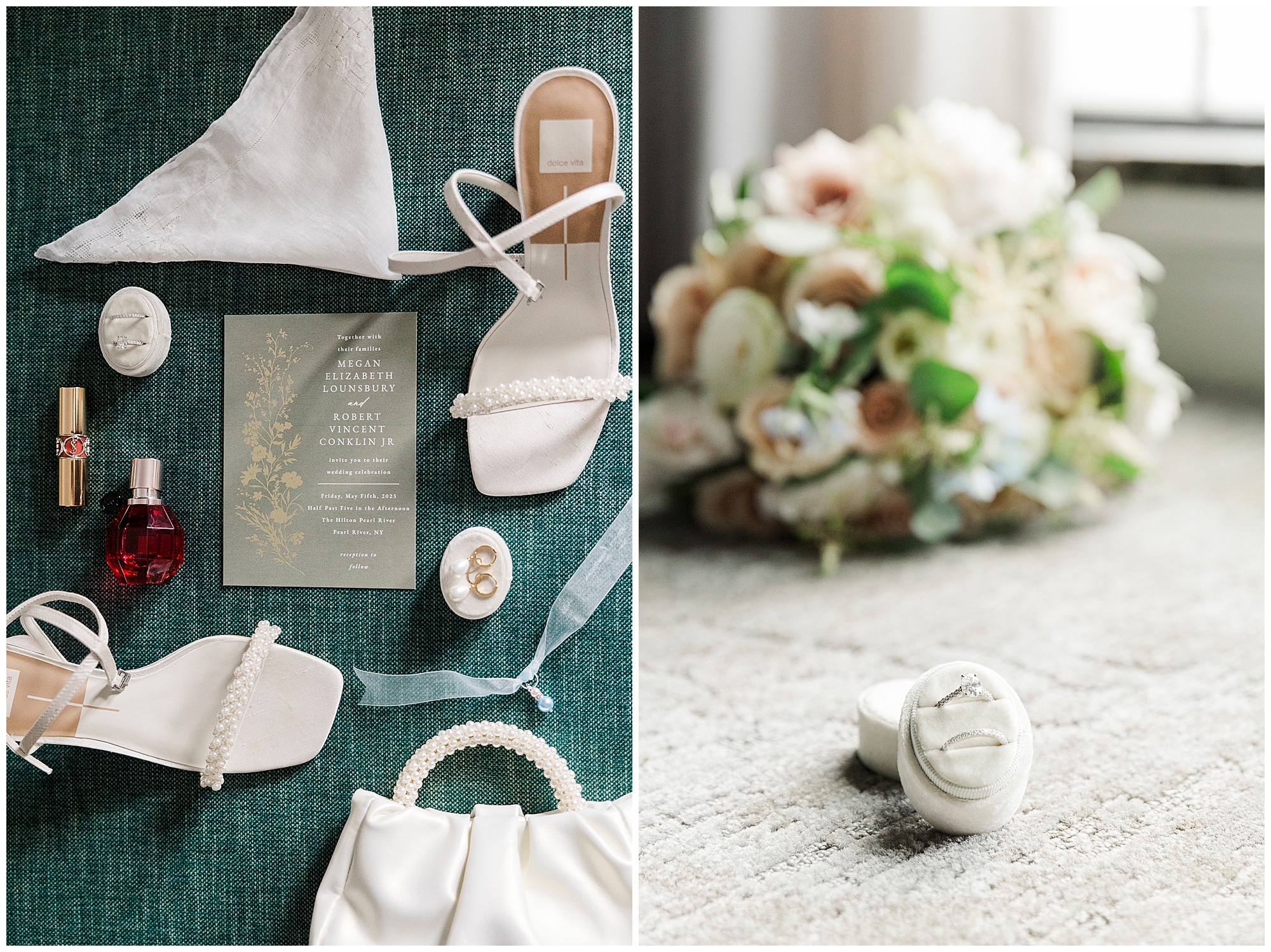 striking hilton pearl river wedding