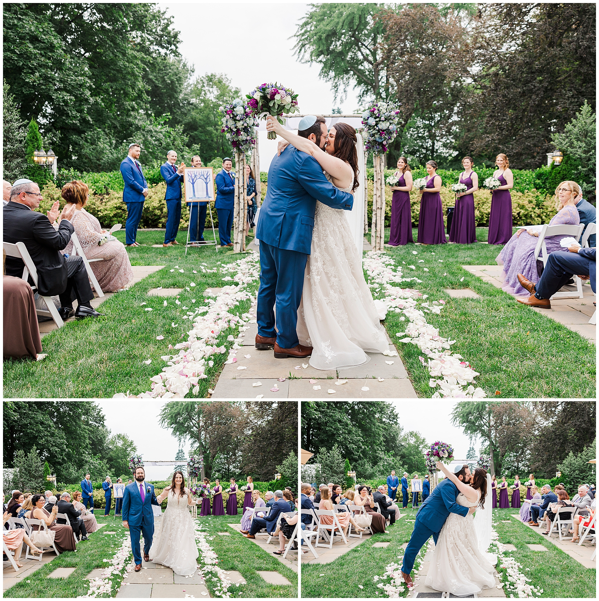 trendy wedding at the briarcliff manor