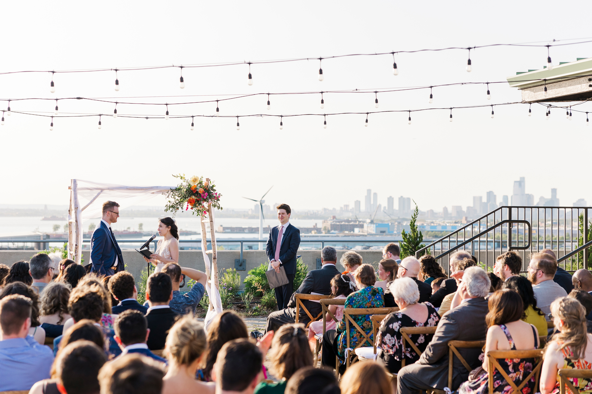 Whimsical Wedding at Brooklyn Grange in Sunset Park