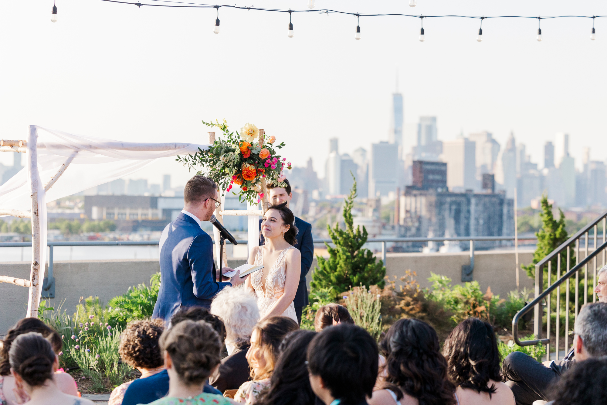 Unique Wedding at Brooklyn Grange in Sunset Park