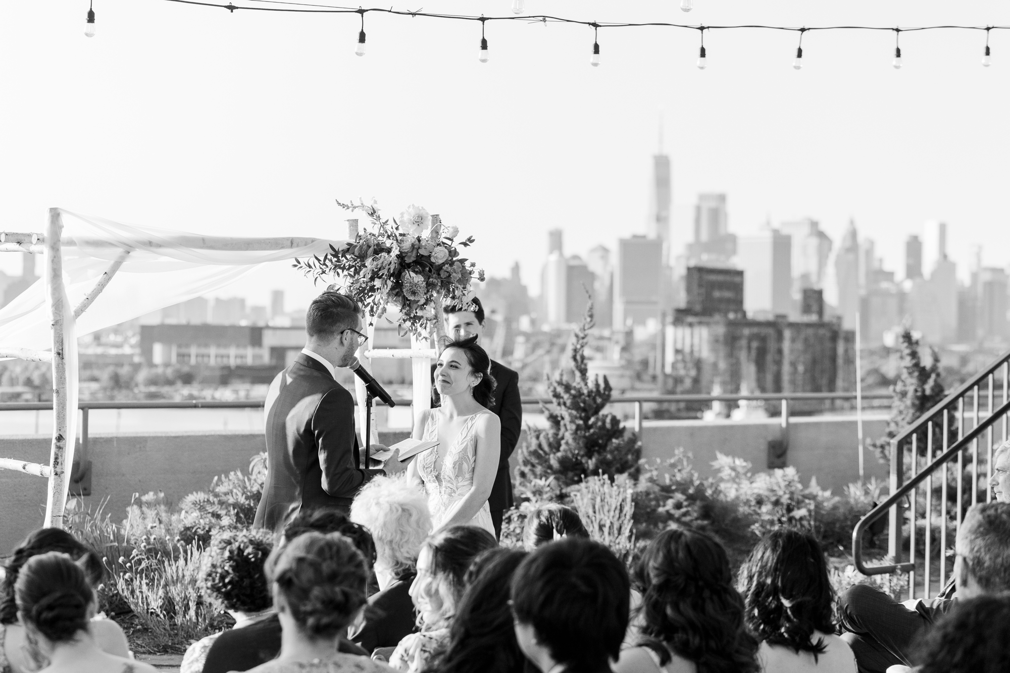 Iconic Wedding at Brooklyn Grange in Sunset Park