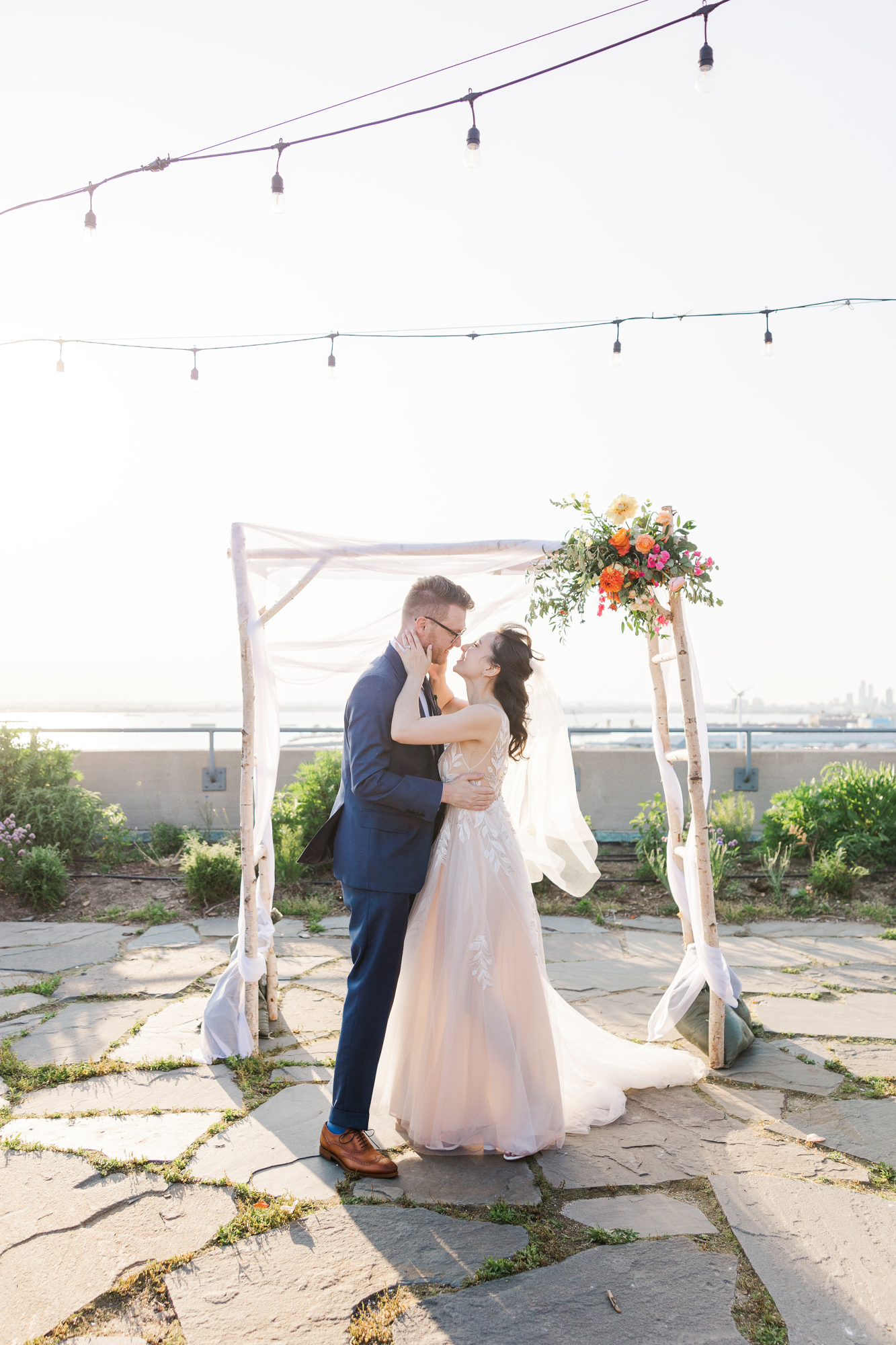 Candid Wedding at Brooklyn Grange in Sunset Park