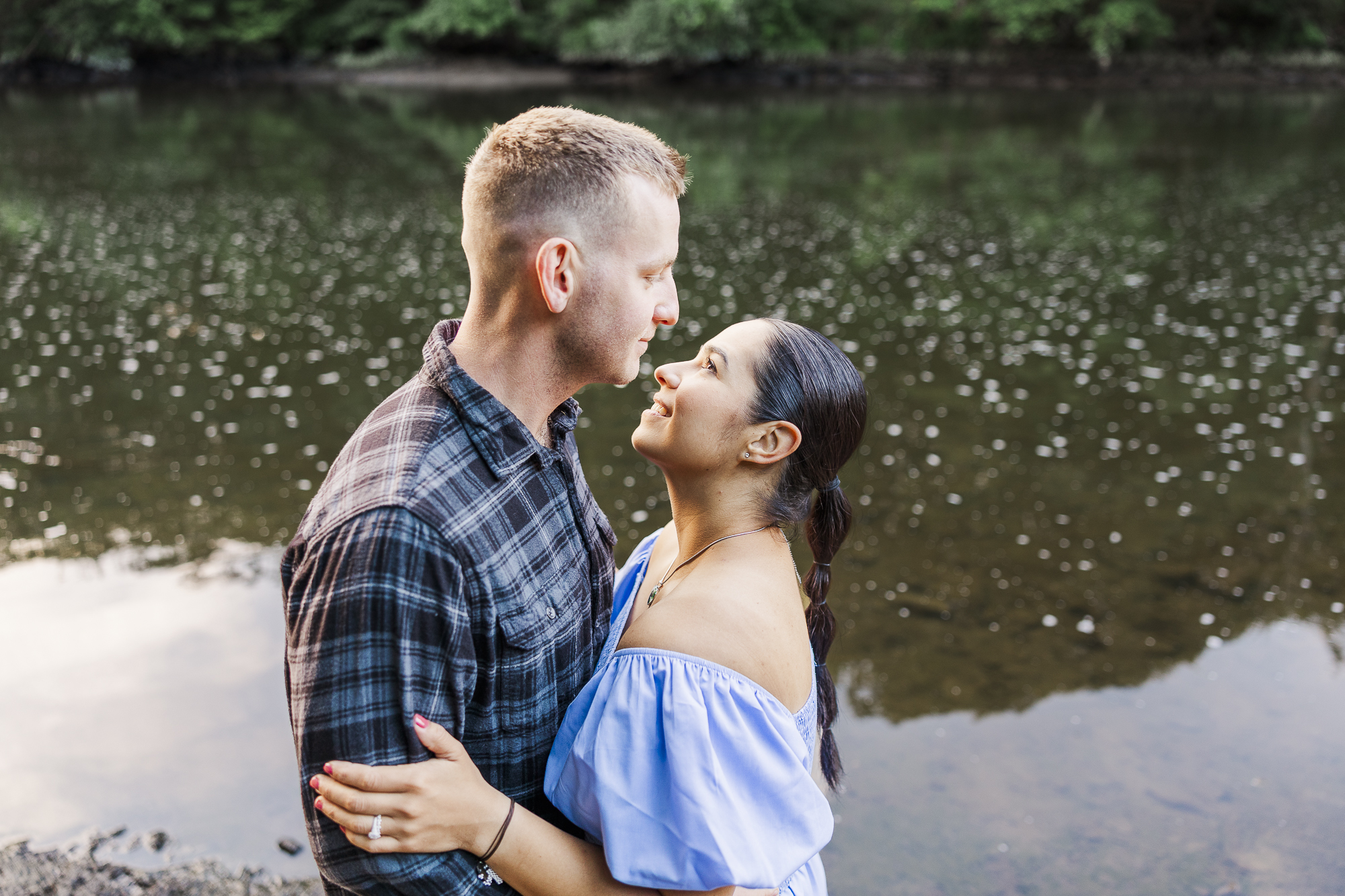 Cheerful Madam Brett Park Engagement Photos