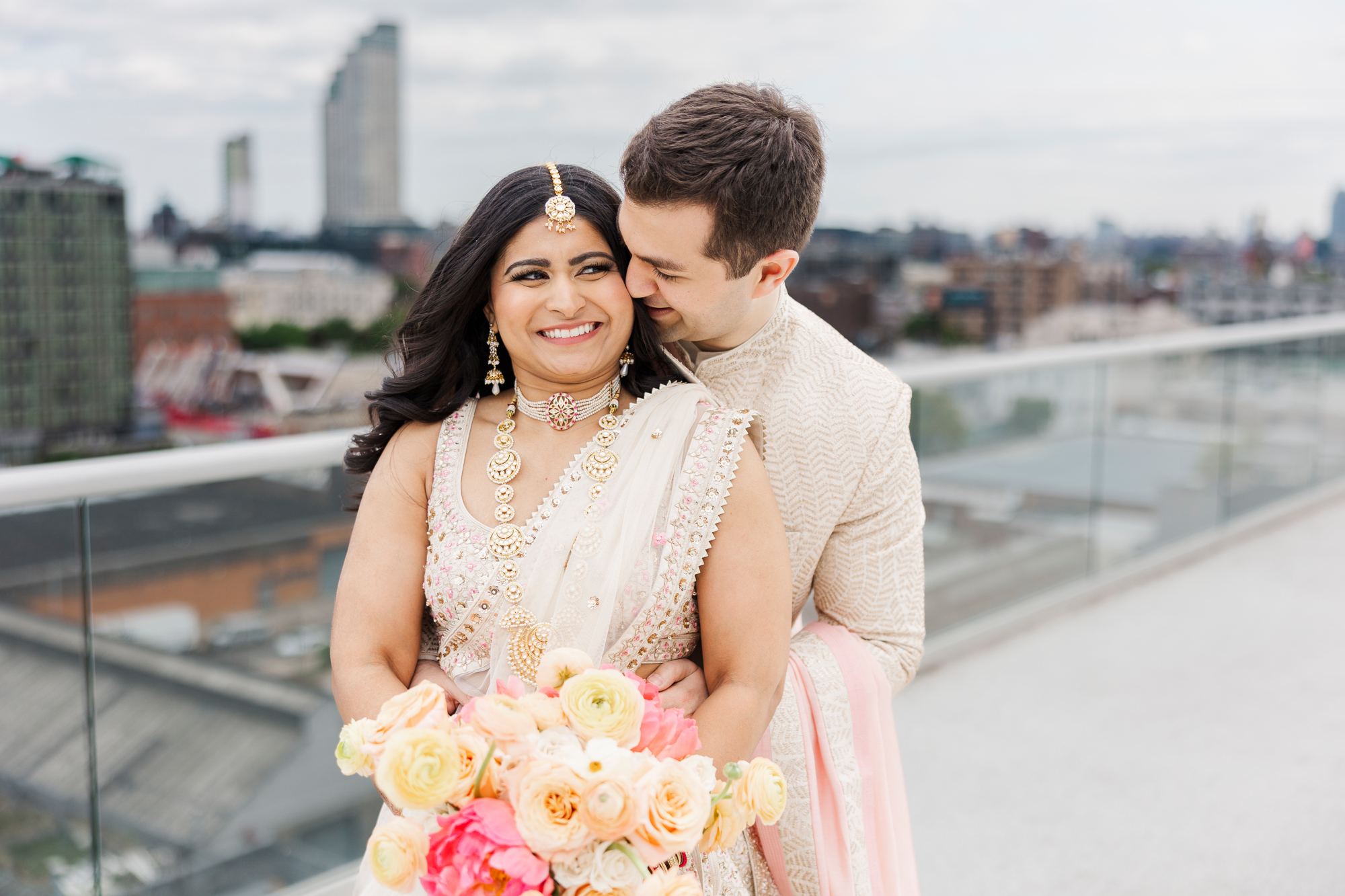 Cheerful Ravel Hotel Wedding in a Peachy, Pastel Palette