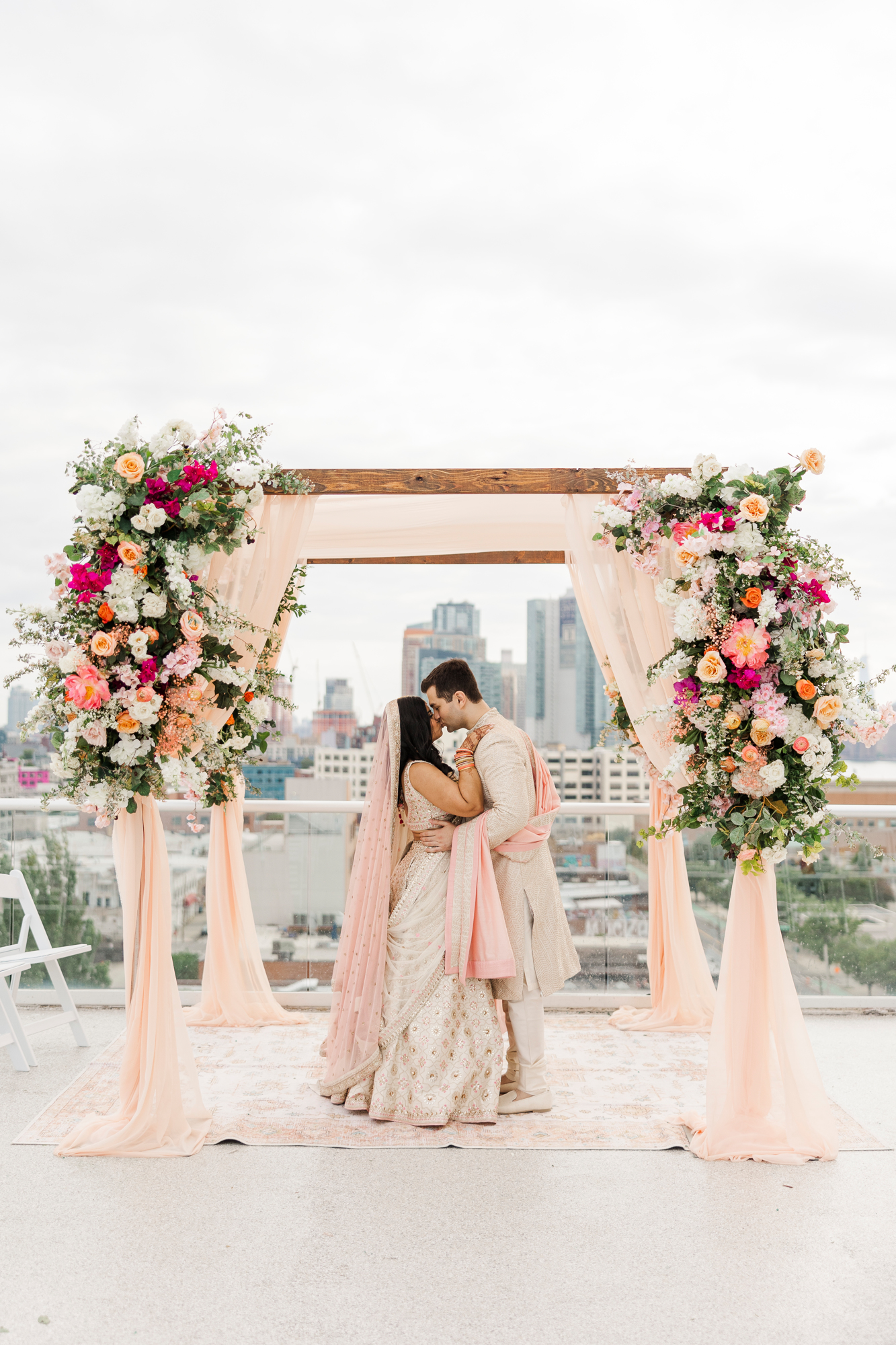 Magical Ravel Hotel Wedding in a Peachy, Pastel Palette