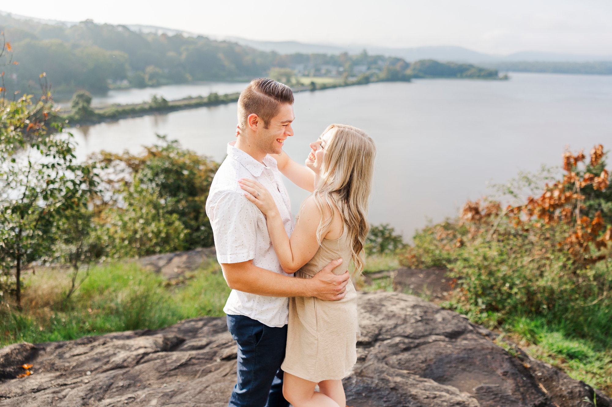 Lively Little Stony Point Engagement Photos