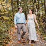 Striking engagement session in cold spring