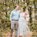 Radiant engagement session in cold spring