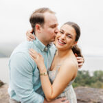 Stunning engagement session in cold spring