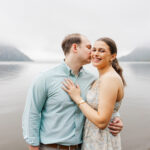 Intimate engagement session in cold spring