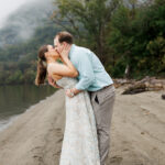 Dazzling engagement session in cold spring