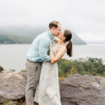 Lively engagement session in cold spring
