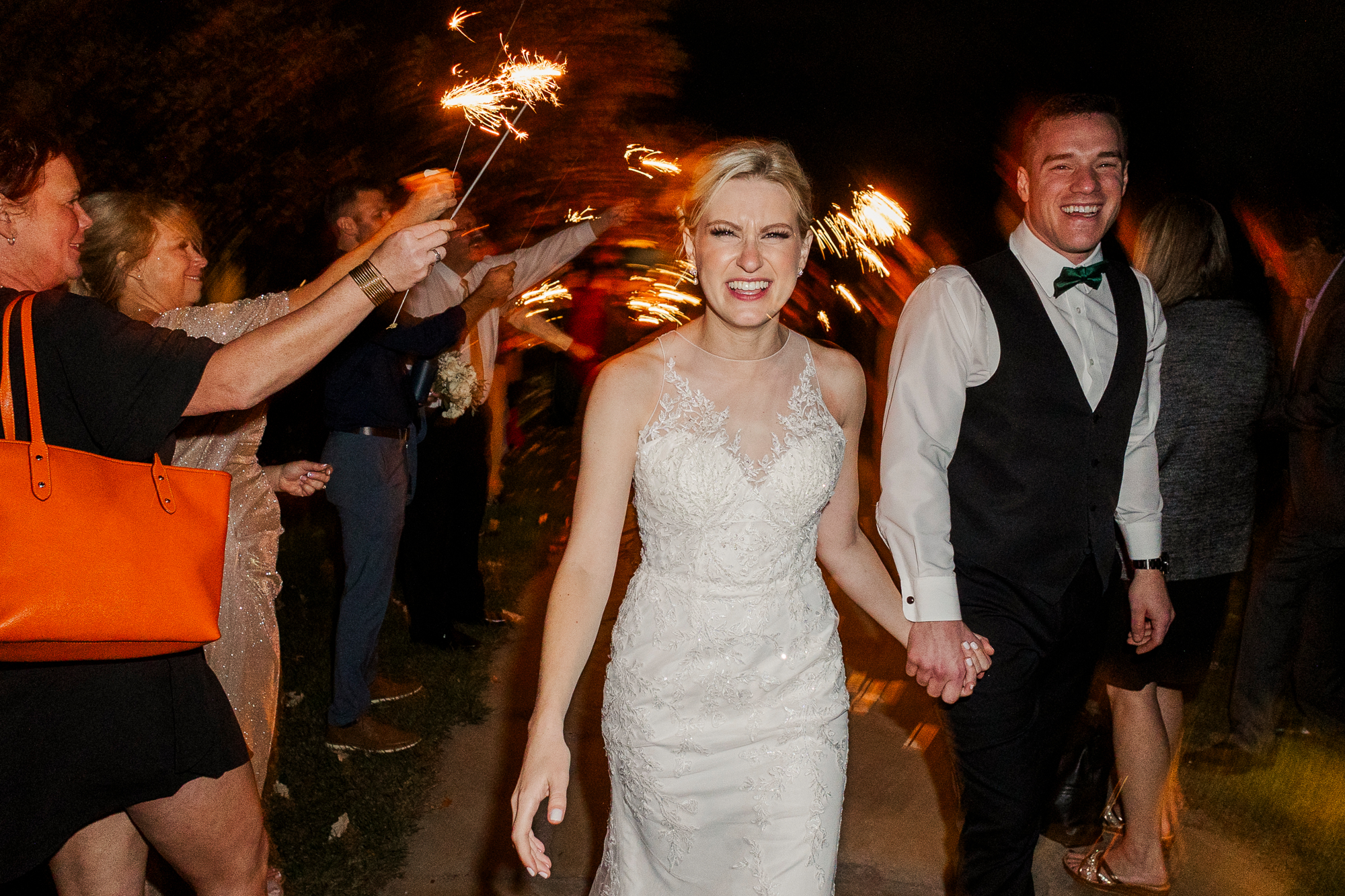 Lively riverview country club wedding