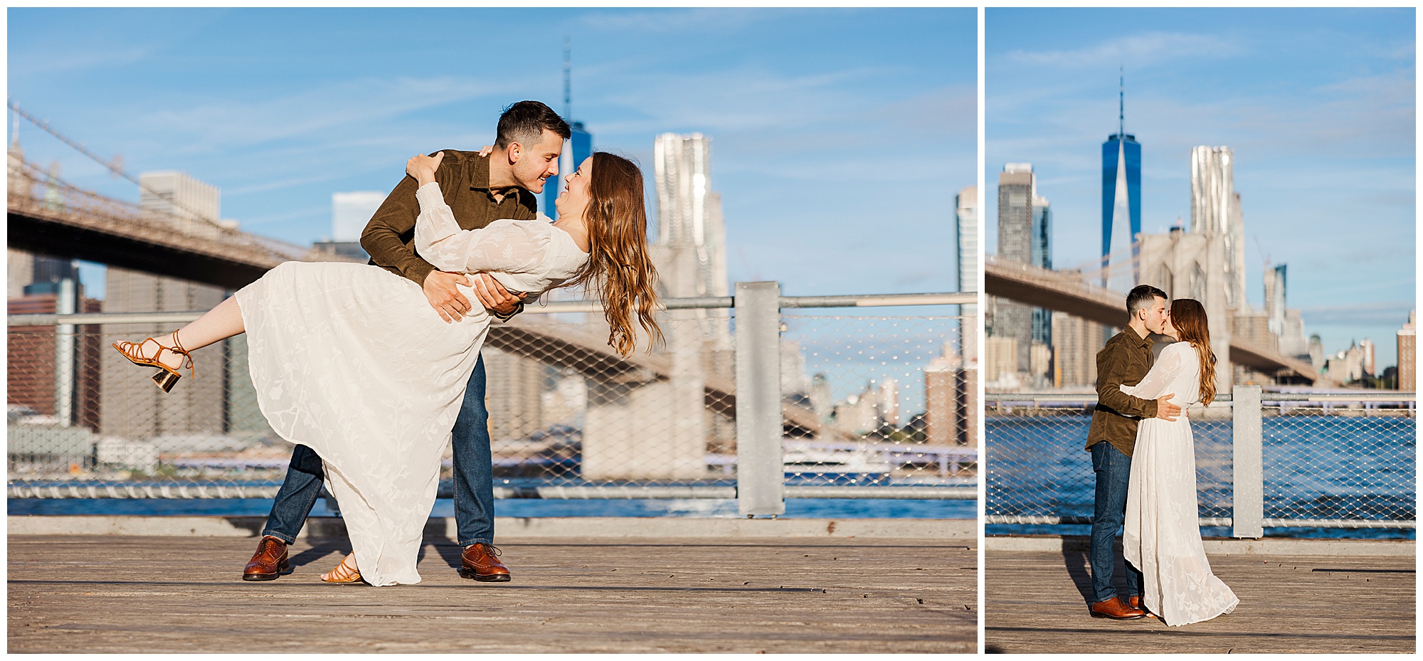 Joy-Filled Brooklyn Bridge Park Engagement Photo Shoot