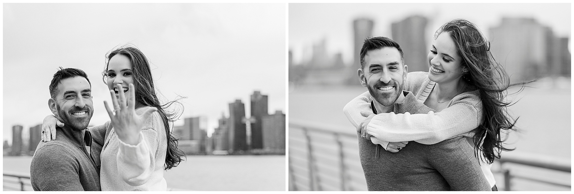 Timeless long island city engagement session