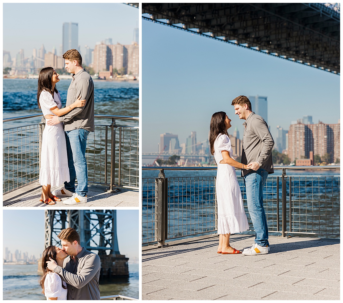 Jaw-Dropping domino park engagement photoshoot