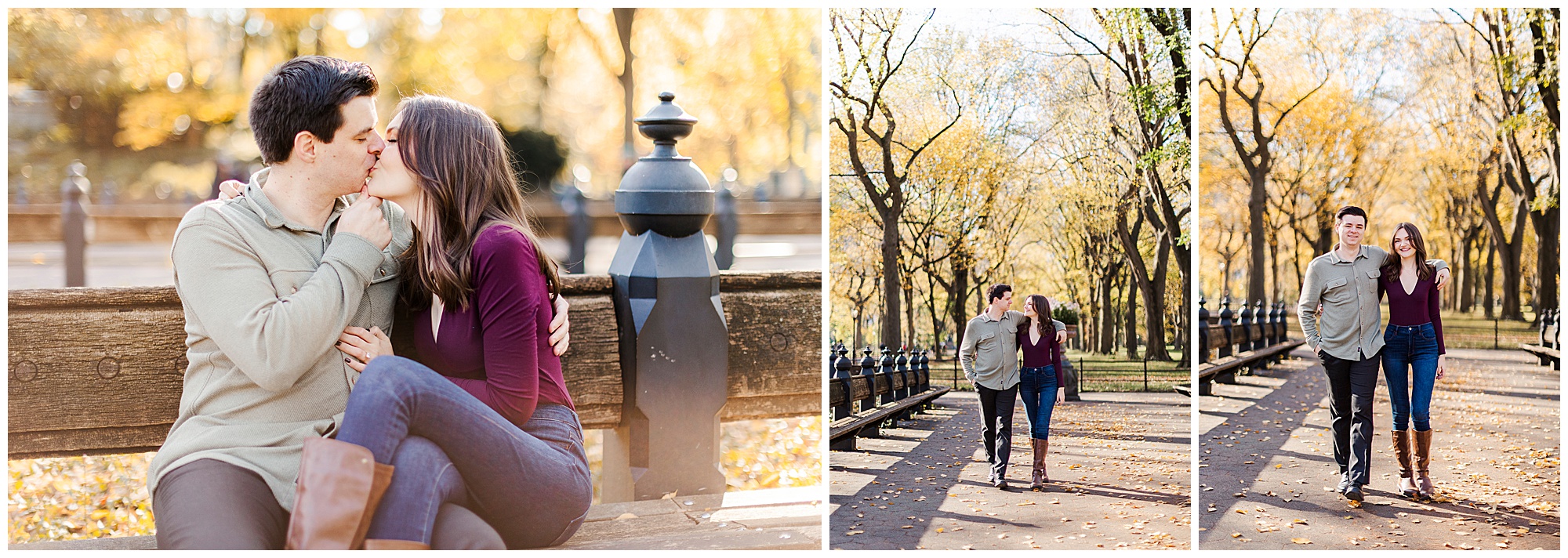 Intimate Engagement Photoshoot in Central Park