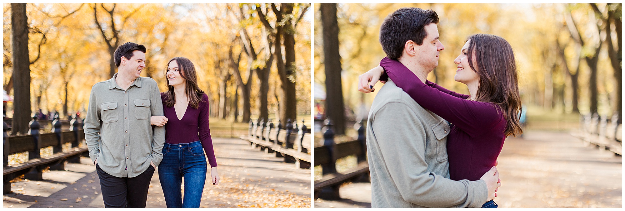 Jaw-Dropping Engagement Photoshoot in Central Park