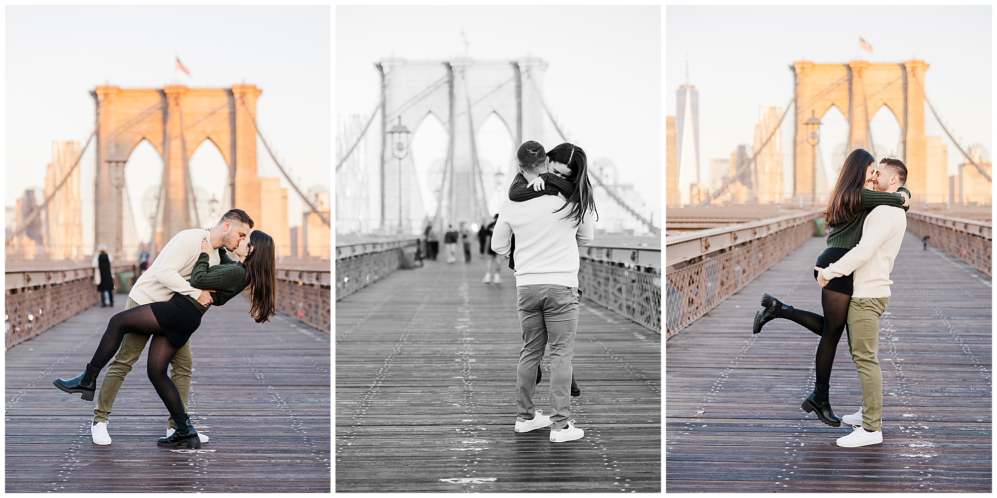 Fabulous brooklyn bridge park engagement shoot at sunrise