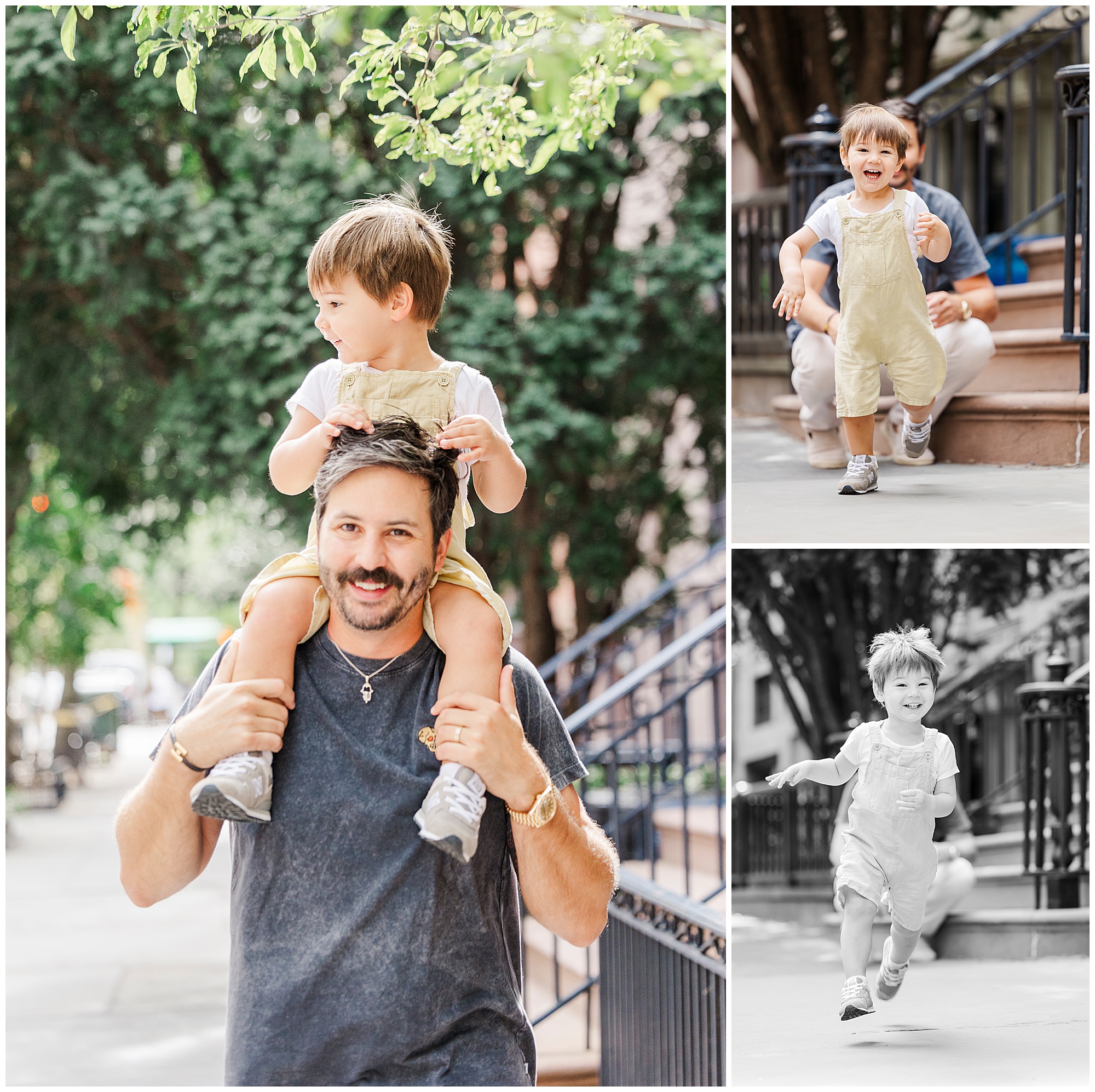Cheerful family photo shoot in Brooklyn Heights