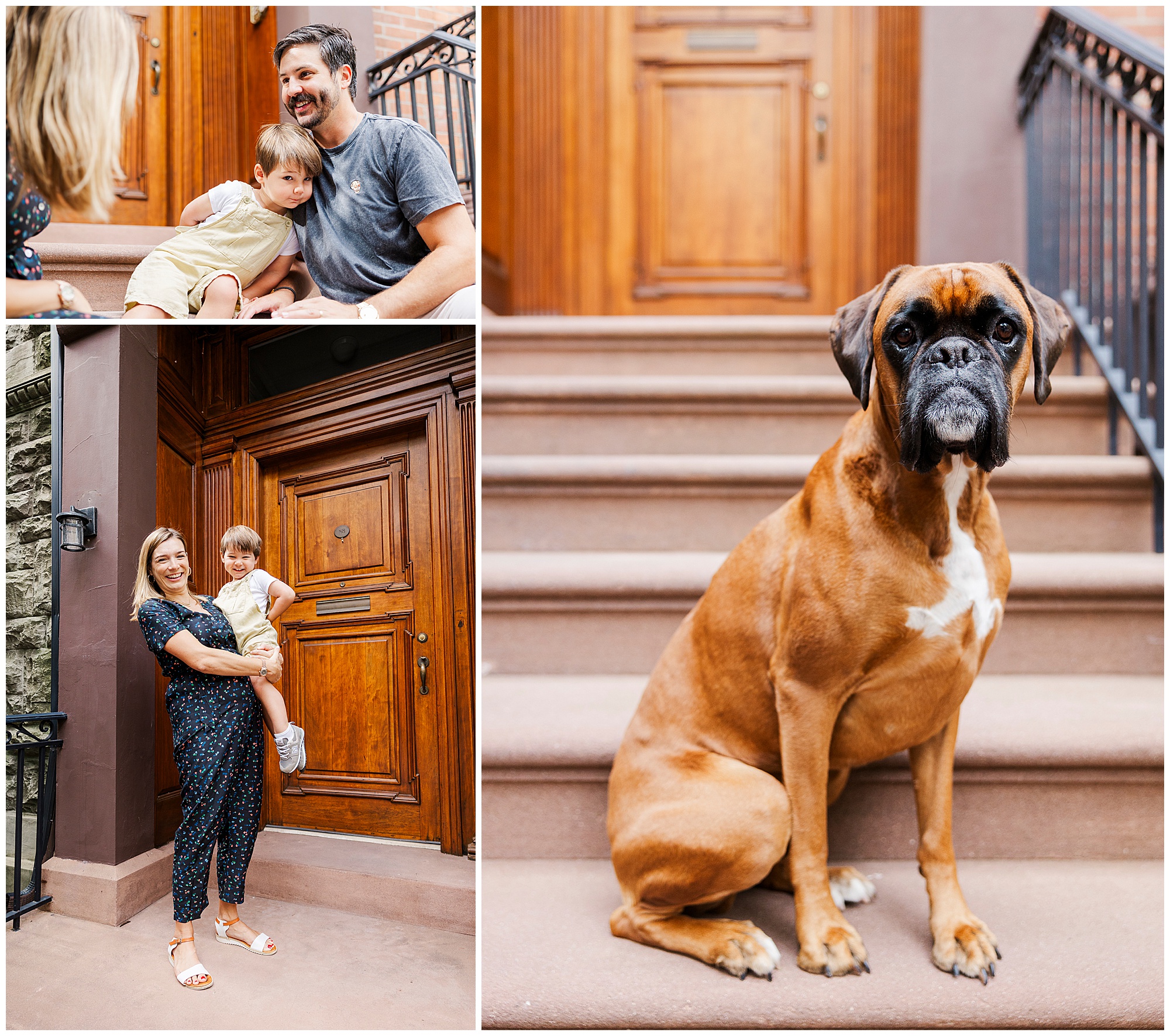 Natural family photo shoot in Brooklyn Heights