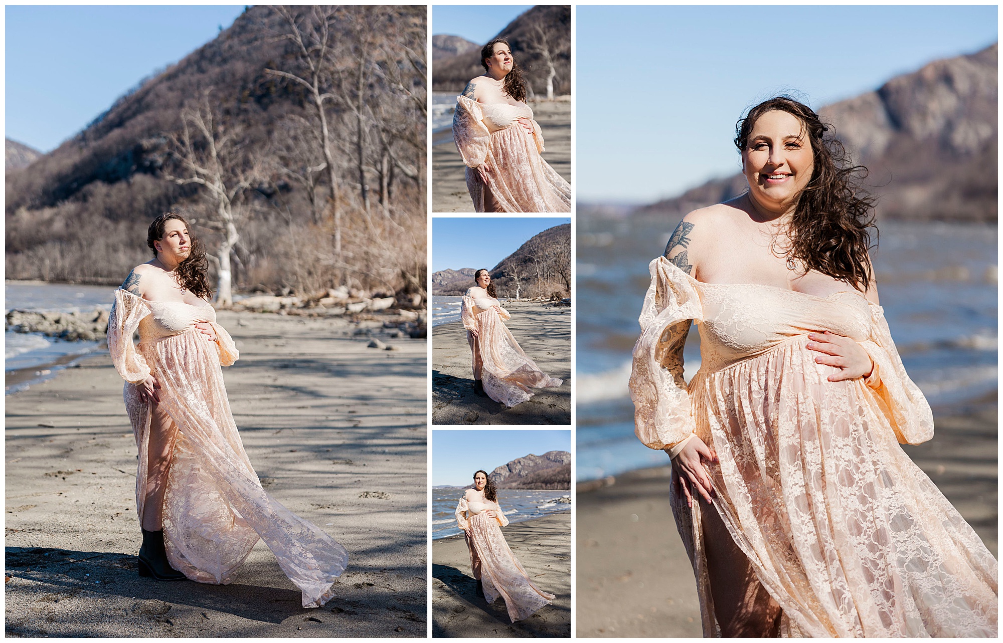 Radiant cold spring maternity photos