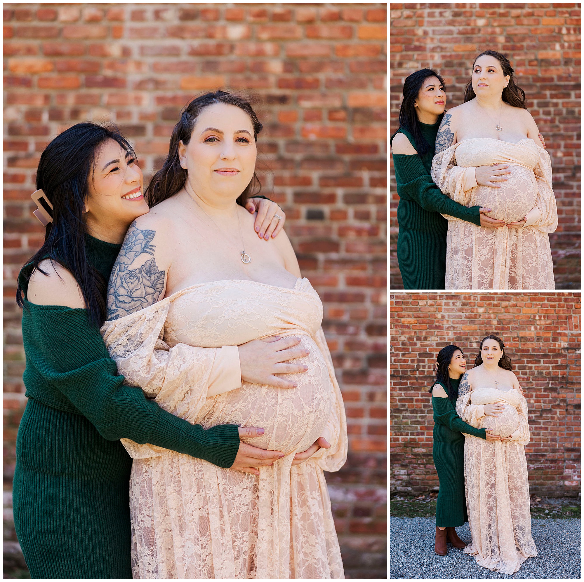 Perfect cold spring maternity photos